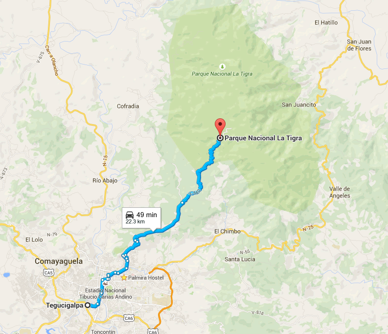 La Tigra Tours Jutiapa Tegucigalpa